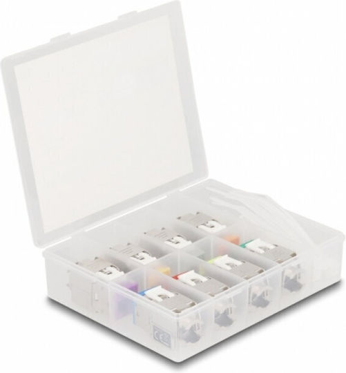 Delock Set 8 Bucăți Rj45 Cat.6a Keystone Modul Lsa Delock 87896