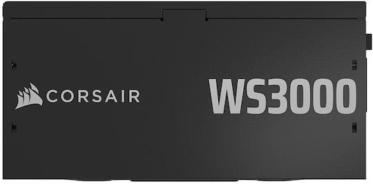 Corsair WS3000 3000W Черно Захранващо Блокче За Компютър Пълен Модул 80 Plus Platinum