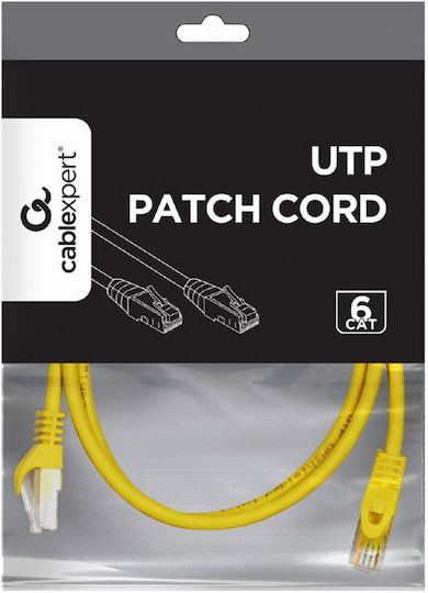 Cablexpert U/UTP Kat.6 Ethernet-Netzwerkkabel 1m Gelb