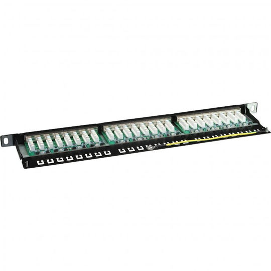 Panou De Conexiune Ecranat Inline Cat.6 24 Prize 19" 0.5u Inline Il76224b
