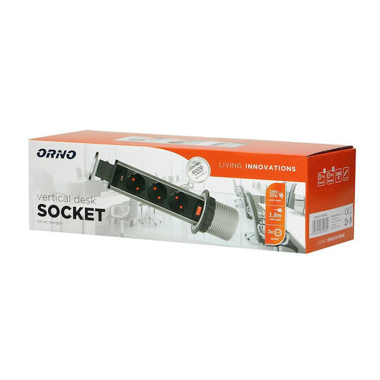 Orno Πολύπριζο Rack OR-AE-1347(GS) 1τμχ