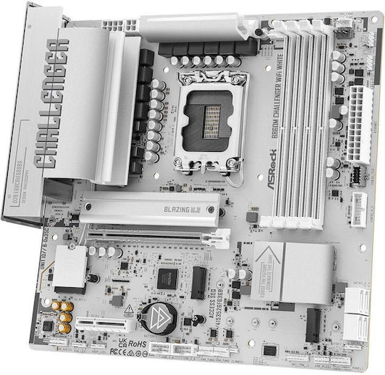 ASRock B860M Challenger WiFi Дънна Платка Micro ATX с Intel 1851 Сокет 90-MXBUQ0-A0UAYZ