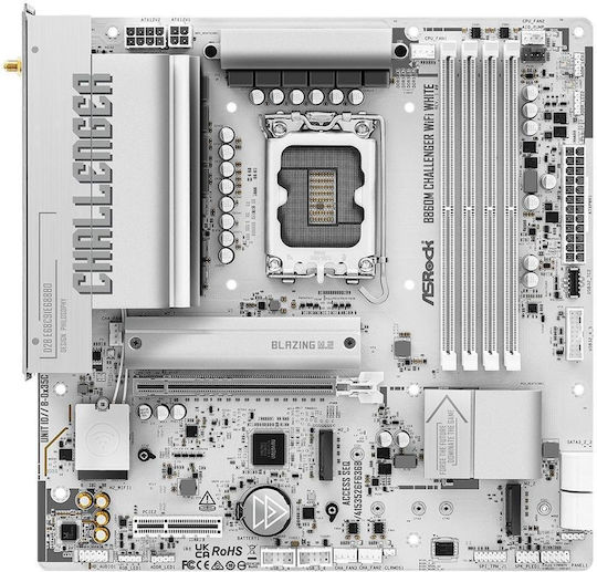 ASRock B860M Challenger WiFi Дънна Платка Micro ATX с Intel 1851 Сокет 90-MXBUQ0-A0UAYZ