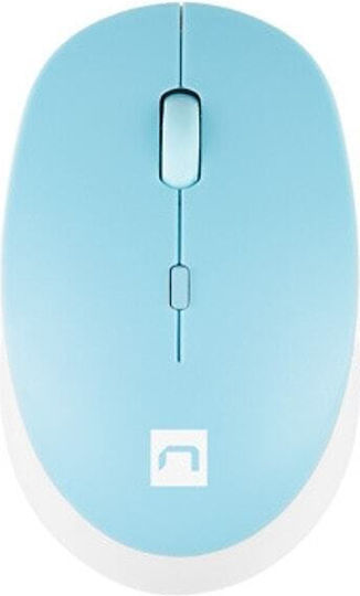 Natec Harrier 2 Ασύρματο Bluetooth Ποντίκι White/Blue