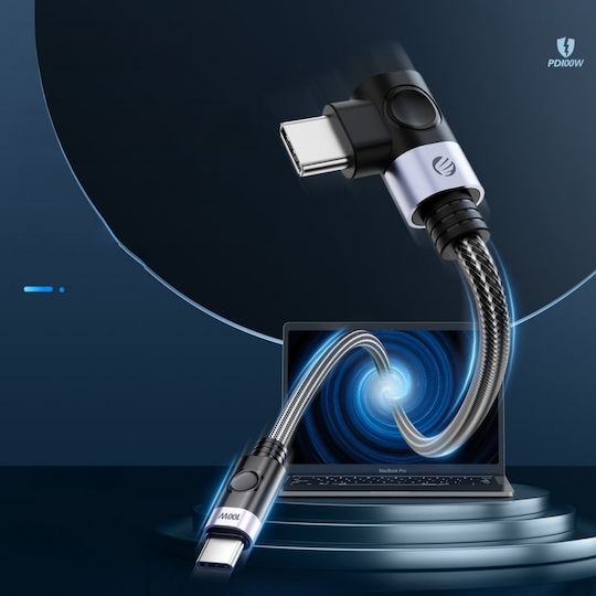 Orico Cable USB-C male - USB-C 100W PD Μαύρο 0.5m