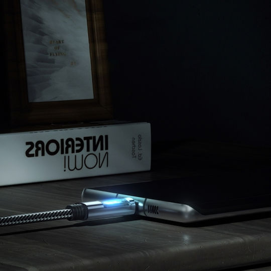 Orico LED Cable USB-C male - USB-C 100W PD Μαύρο 3m