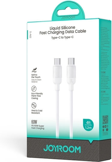 Joyroom Series Cable USB-C male - USB-C 60W Λευκό 1.2m S-A62 Lively