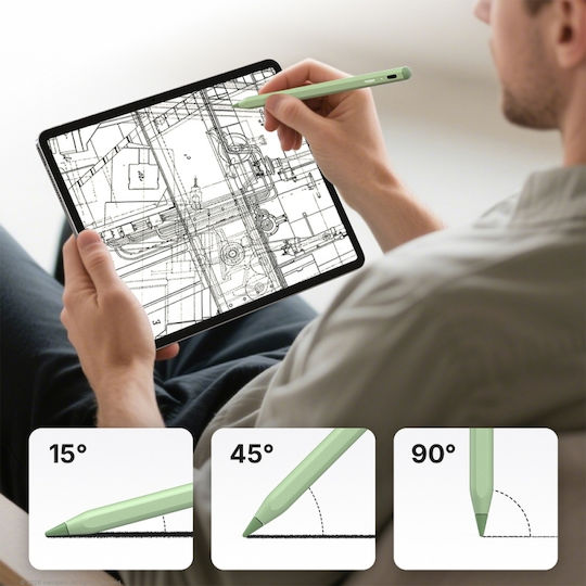 Metapen A8 Дигитална Докосвачна Писалка с Отхвърляне на Дланта за iPad в Зелен Цвят