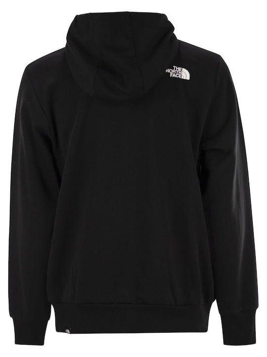 Fine Sweatshirt with Hood Tnf black