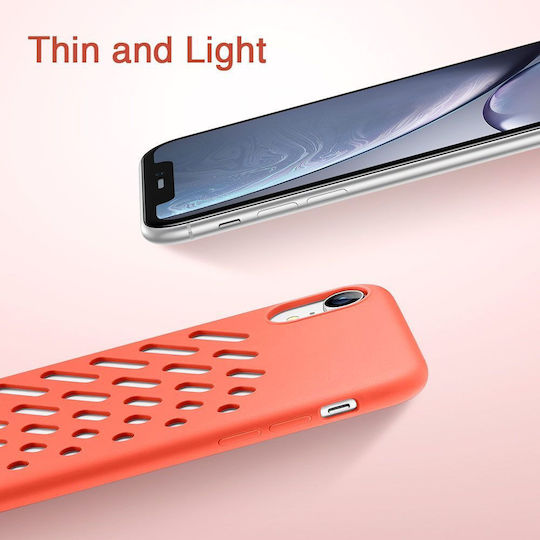 ESR Yippee Color Crocs Back Cover Silicone Coral (iPhone XR)