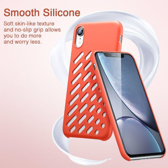 ESR Yippee Color Crocs Back Cover Silicone Coral (iPhone XR)