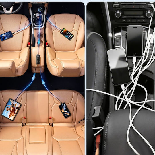 Orico Chargeclip 108w Car Charger 2x Usb-a + 4x Usb-c Clip Black Cc-90-2a4c Orico-cc-90-2a4c-bk-ep-hu