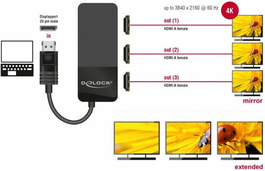 DeLock 87770 KVM & Datenumschalter mit DisplayPort