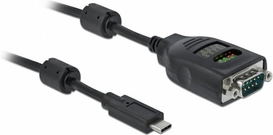 Delock Usb Type C To Serial Rs-232 Db9 Ftdi Cable Led 2m Delock 90414