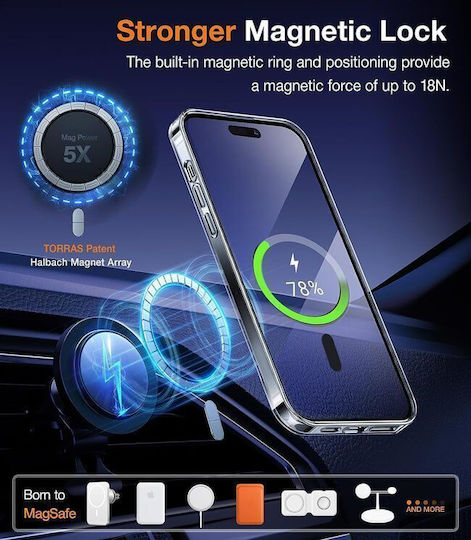 Torras Back Cover Silicone Transparent (iPhone 15 Pro Max)