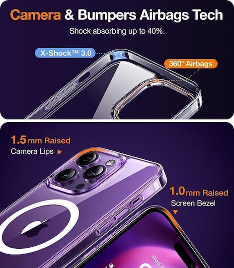 Torras Back Cover Silicone Transparent (iPhone 15 Pro Max)
