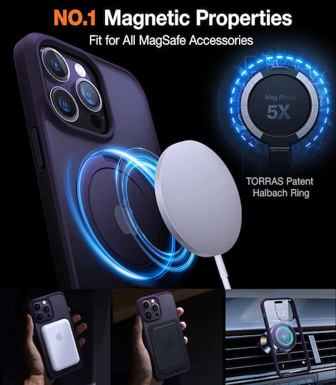 Torras Back Cover Silicone Purple (iPhone 14 Pro)