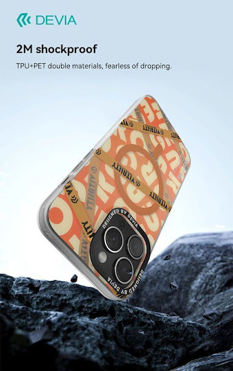 Devia Series Back Cover Μαγνητικό Πορτοκαλί (iPhone 15 Pro)