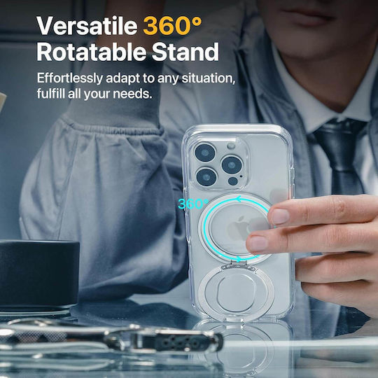 Mageasy Magstand 360 M Прозрачен (iPhone 16 Pro Max)