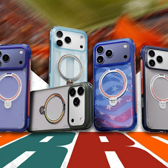 Torras Ostand Spin 360 Full Cover Μπλε (iPhone 17 Pro Max)
