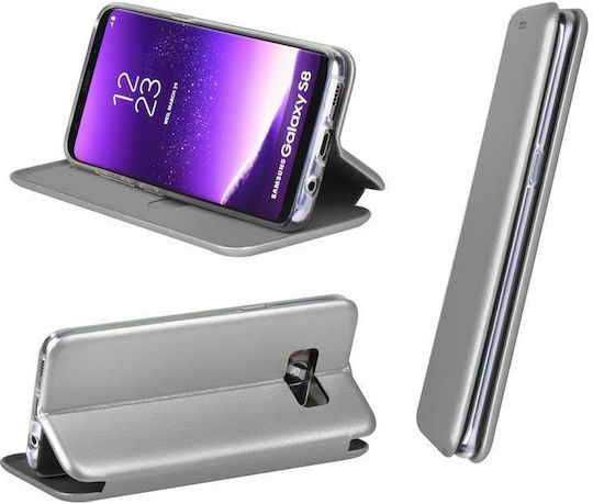 Forcell Elegance Buchen Sie Synthetisches Leder Gray (Galaxy S21 Ultra 5G)