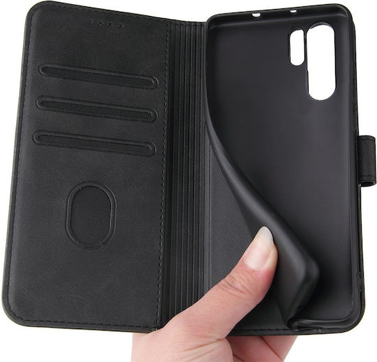 Hurtel Magnet Wallet Piele artificială Negru (Poco X4 Pro 5G)