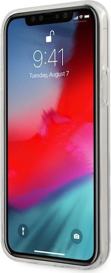 Guess Gold Chain Collection Umschlag Rückseite Kunststoff Weiß (iPhone 12 mini)