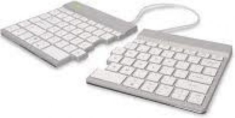 R-Go Tools Split Fără fir Bluetooth Doar tastatura Engleză Internațională Alb