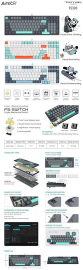 Fstyler FS300 Panda Rock Keyboard Only Cyrillic