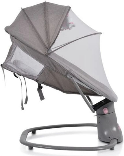 Balansoar Electric Pentru Bebeluși Cu Muzică Roz Pentru Copil Până La 15kg Balansoar Electric Pentru Bebeluși Cu Muzică Roz Pentru Copil Până La 15kg