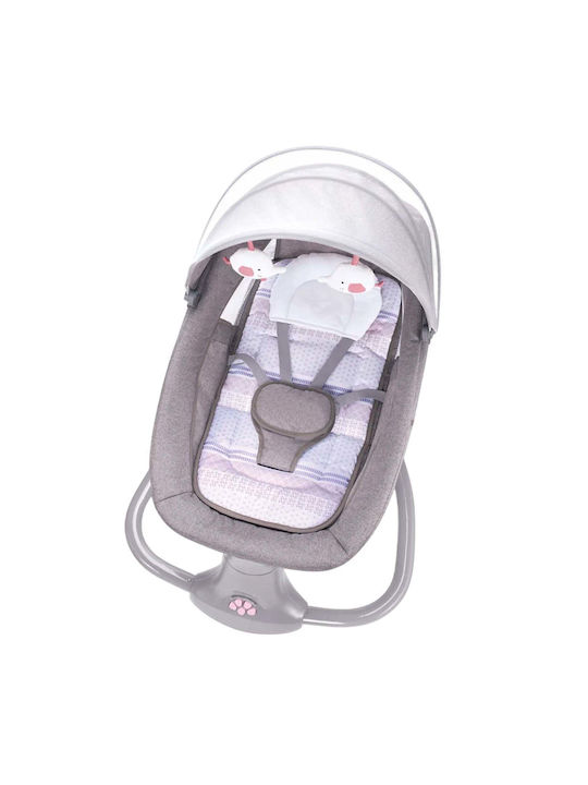 Balansoar Electric Pentru Bebeluși Cu Muzică Roz Pentru Copil Până La 15kg