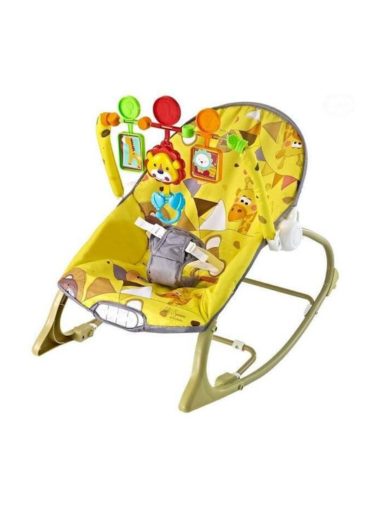 Eurobaby Relax Electric Pentru Bebeluși Leagăn Cu Vibrație Galben Pentru Copil Până La 18kg