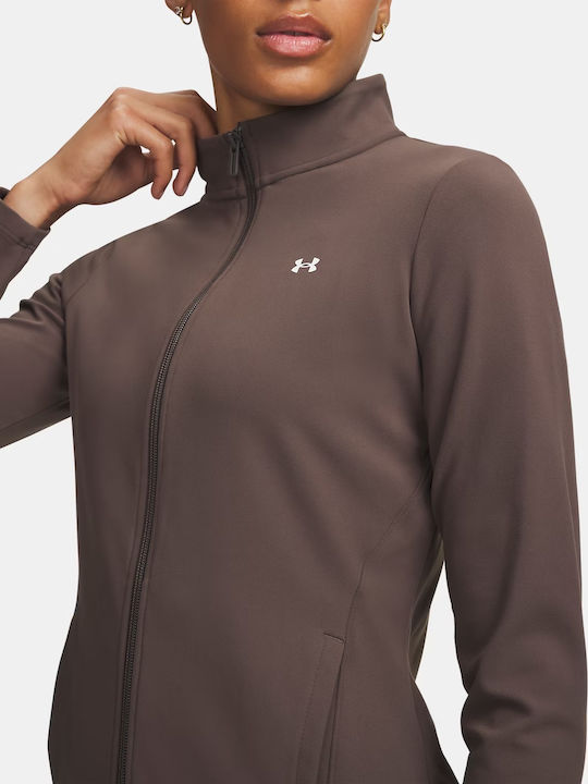 Damen Sportliche Strickjacke Braun