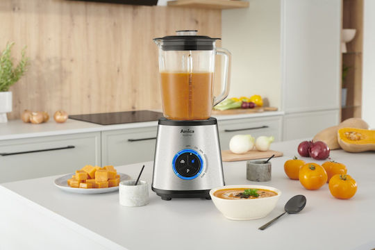 Amica Mixer mit Glas Kanäta 1,5 l 1500W Grau 1144677
