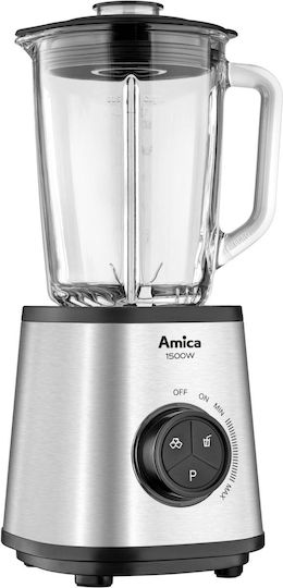 Amica Mixer mit Glas Kanäta 1,5 l 1500W Grau 1144677