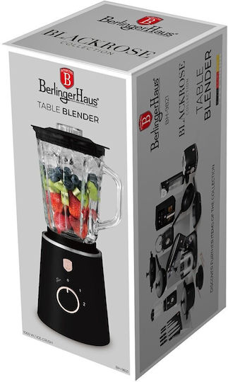 Berlinger Haus Blender cu cană din plastic 1,5 l negru BH-9821