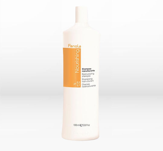 Fanola Nourishing Σαμπουάν Αναδόμησης/Θρέψης για Εύθραυστα Μαλλιά 1000ml