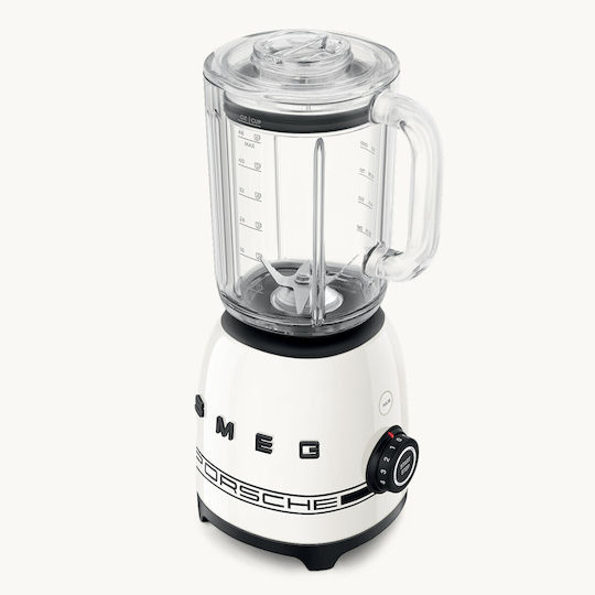 Smeg Блендер с Пластмасова Кана 1.5 lt 800W Бял BLF03PCWEU