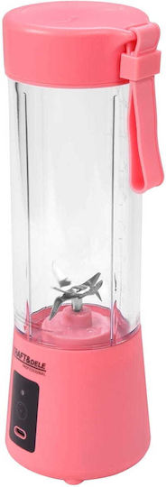 Kraft & Dele Blender cu Cană din Plastic 400 ml Roz KD4173
