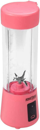 Kraft & Dele Blender cu Cană din Plastic 400 ml Roz KD4173