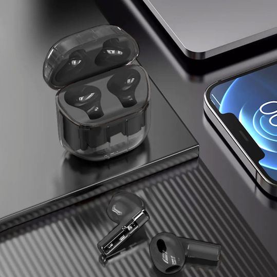 Wiwu Ghost TWS11 Earbud Bluetooth Handsfree Ακουστικά με Θήκη Φόρτισης Μαύρα