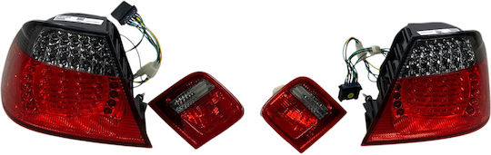 Задни Светлини LED BMW E46 Купе 1998-2003 Тъмни Светлини Комплект 2 Бройки