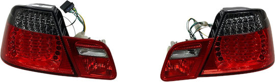 Задни Светлини LED BMW E46 Купе 1998-2003 Тъмни Светлини Комплект 2 Бройки