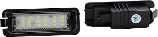 LED License Plate Lights Volkswagen Golf 4,5,6,7 Polo 6R Passat 3C CC 2009 2 Pieces