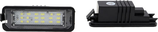 LED License Plate Lights Volkswagen Golf 4,5,6,7 Polo 6R Passat 3C CC 2009 2 Pieces
