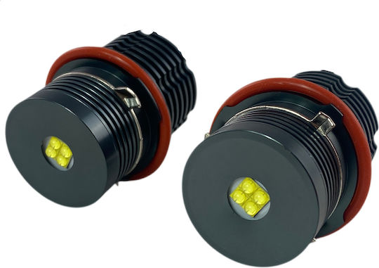 20w Led Γνήσια Angel Eyes Bmw E39 E60 E53 X5 E65 E87 E63 Λευκό 2τμχ