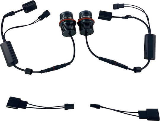 20w Led Γνήσια Angel Eyes Bmw E39 E60 E53 X5 E65 E87 E63 Λευκό 2τμχ
