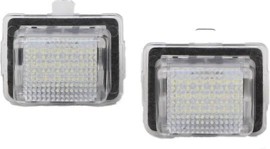 Mercedes-Benz License Plate Lights LED C Class E Class S 2 Pieces