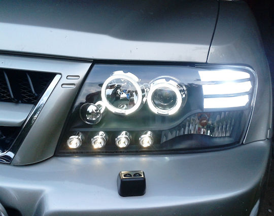 Front Lights Angel Eyes for Mitsubishi Pajero 2pcs