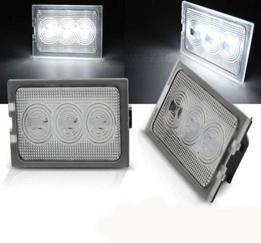 M-Tech Φώτα Πινακίδας Led 3W 12V για Land Rover Range Rover / Discovery Sport 2τμχ